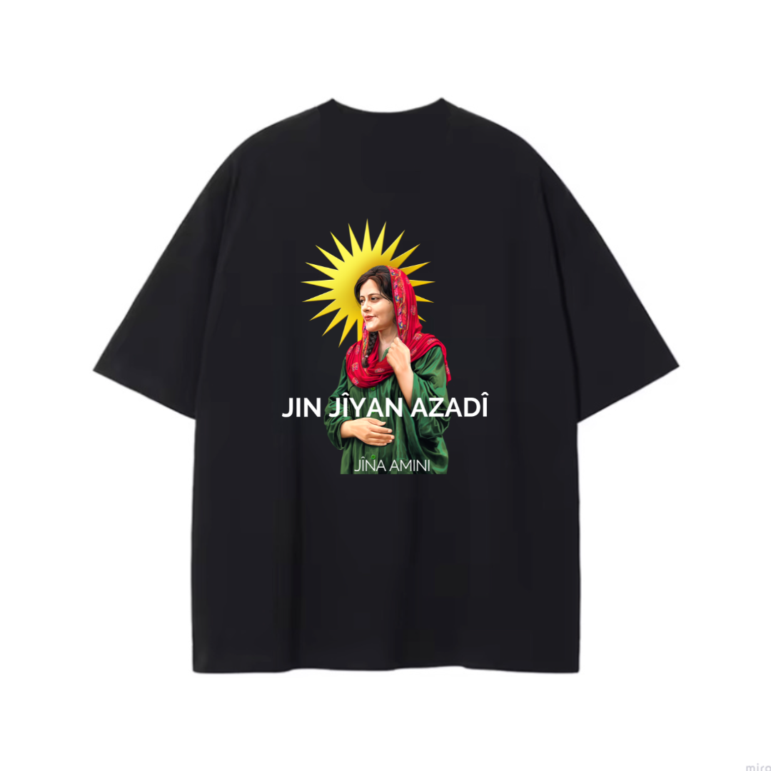 JIN JÎYAN AZADÎ Backprint T-Shirt