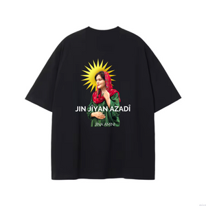 JIN JÎYAN AZADÎ Backprint T-Shirt