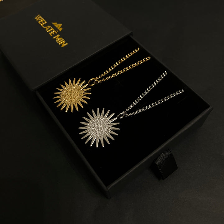 Kurdistan Sonne Cuban Kette