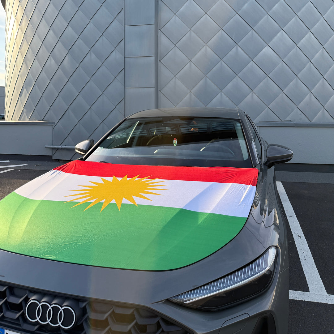 Kurdistan Motorhauben-Flagge
