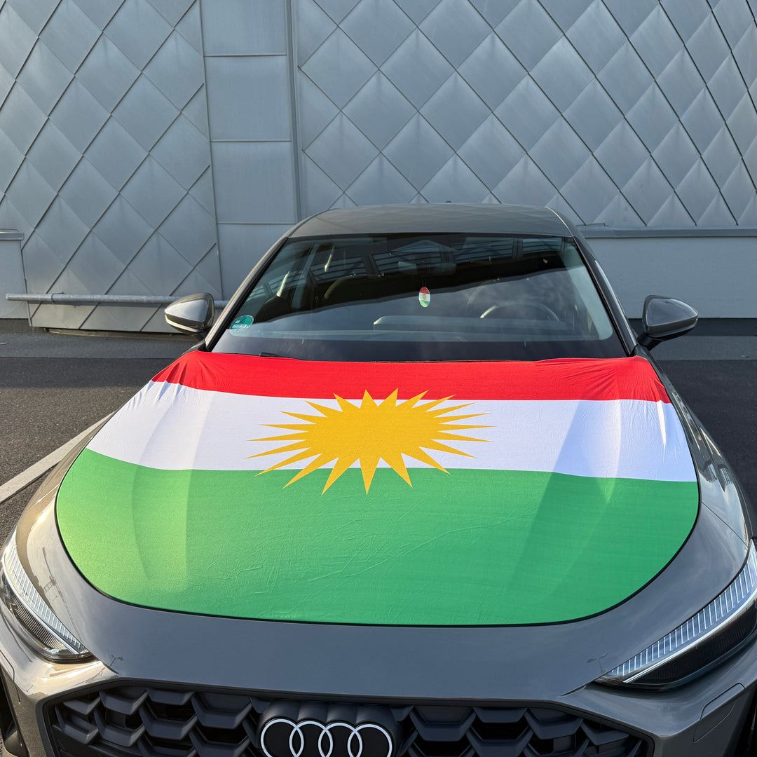 Kurdistan Motorhauben-Flagge