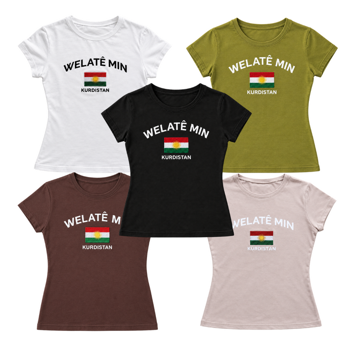 WelateMinTshirtKurdistanDamenFrauens
