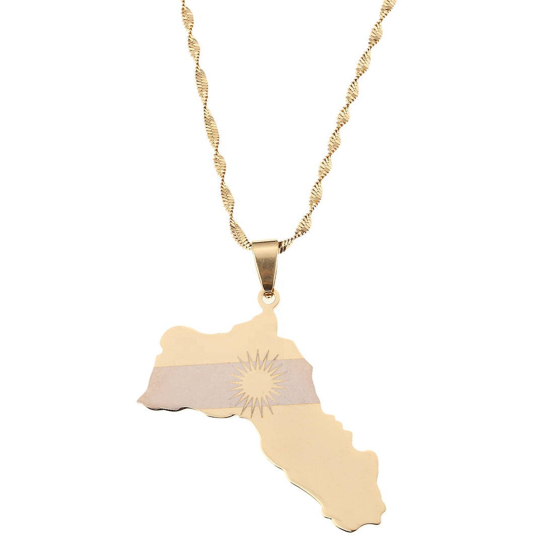 Kurdistan Kette Gold mit Stern